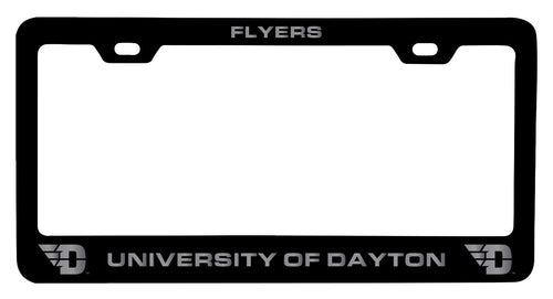 Dayton Flyers NCAA Laser-Engraved Metal License Plate Frame - Choose Black or White Color