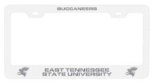 Load image into Gallery viewer, East Tennessee State University NCAA Laser-Engraved Metal License Plate Frame - Choose Black or White Color

