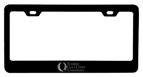 Florida Gulf Coast Eagles NCAA Laser-Engraved Metal License Plate Frame - Choose Black or White Color