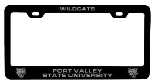 Fort Valley State University NCAA Laser-Engraved Metal License Plate Frame - Choose Black or White Color