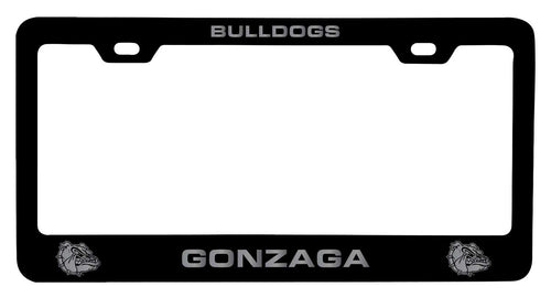 Gonzaga Bulldogs NCAA Laser-Engraved Metal License Plate Frame - Choose Black or White Color
