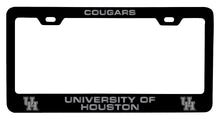 Load image into Gallery viewer, University of Houston NCAA Laser-Engraved Metal License Plate Frame - Choose Black or White Color
