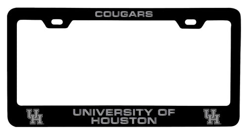 University of Houston NCAA Laser-Engraved Metal License Plate Frame - Choose Black or White Color