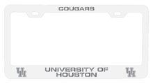 Load image into Gallery viewer, University of Houston NCAA Laser-Engraved Metal License Plate Frame - Choose Black or White Color
