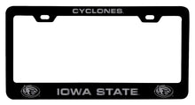 Load image into Gallery viewer, Iowa State Cyclones NCAA Laser-Engraved Metal License Plate Frame - Choose Black or White Color
