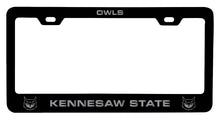 Load image into Gallery viewer, Kennesaw State University NCAA Laser-Engraved Metal License Plate Frame - Choose Black or White Color
