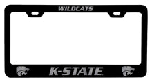 Load image into Gallery viewer, Kansas State Wildcats NCAA Laser-Engraved Metal License Plate Frame - Choose Black or White Color

