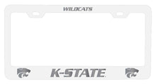 Load image into Gallery viewer, Kansas State Wildcats NCAA Laser-Engraved Metal License Plate Frame - Choose Black or White Color
