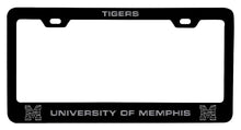Load image into Gallery viewer, Memphis Tigers NCAA Laser-Engraved Metal License Plate Frame - Choose Black or White Color
