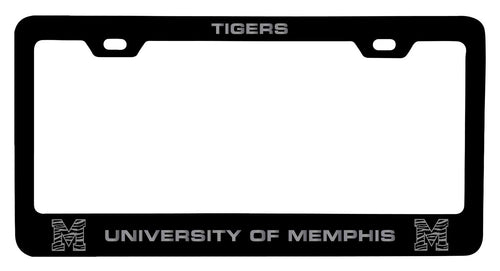 Memphis Tigers NCAA Laser-Engraved Metal License Plate Frame - Choose Black or White Color