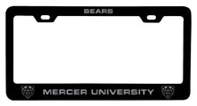 Load image into Gallery viewer, Mercer University NCAA Laser-Engraved Metal License Plate Frame - Choose Black or White Color
