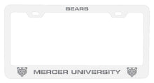 Load image into Gallery viewer, Mercer University NCAA Laser-Engraved Metal License Plate Frame - Choose Black or White Color
