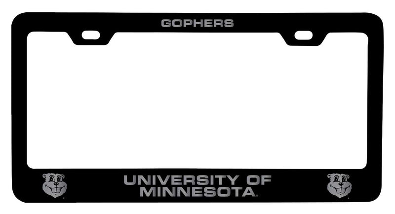 Minnesota Gophers NCAA Laser-Engraved Metal License Plate Frame - Choose Black or White Color