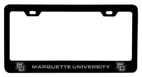 Marquette Golden Eagles NCAA Laser-Engraved Metal License Plate Frame - Choose Black or White Color