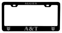 Load image into Gallery viewer, North Carolina A&amp;T State Aggies NCAA Laser-Engraved Metal License Plate Frame - Choose Black or White Color

