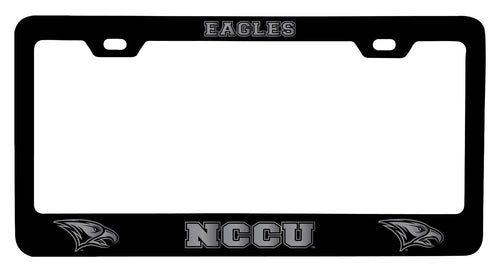 North Carolina Central Eagles NCAA Laser-Engraved Metal License Plate Frame - Choose Black or White Color