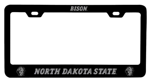 North Dakota State Bison NCAA Laser-Engraved Metal License Plate Frame - Choose Black or White Color
