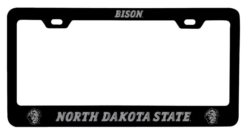 North Dakota State Bison NCAA Laser-Engraved Metal License Plate Frame - Choose Black or White Color