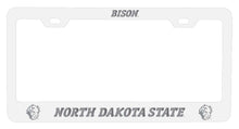 Load image into Gallery viewer, North Dakota State Bison Laser Engraved Metal License Plate Frame - Choose Your Color

