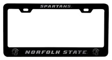 Load image into Gallery viewer, Norfolk State University NCAA Laser-Engraved Metal License Plate Frame - Choose Black or White Color
