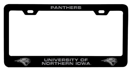 Northern Iowa Panthers NCAA Laser-Engraved Metal License Plate Frame - Choose Black or White Color
