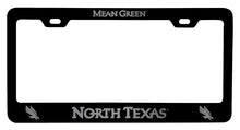 Load image into Gallery viewer, North Texas NCAA Laser-Engraved Metal License Plate Frame - Choose Black or White Color

