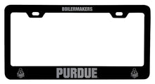Load image into Gallery viewer, Purdue Boilermakers NCAA Laser-Engraved Metal License Plate Frame - Choose Black or White Color
