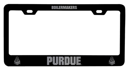 Purdue Boilermakers NCAA Laser-Engraved Metal License Plate Frame - Choose Black or White Color