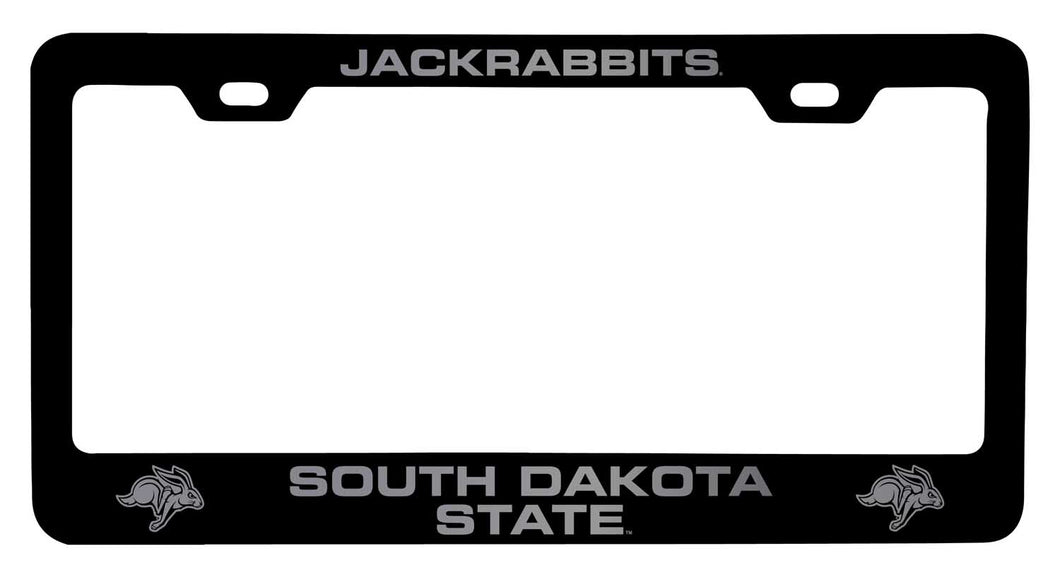 South Dakota State Jackrabbits NCAA Laser-Engraved Metal License Plate Frame - Choose Black or White Color