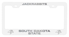 Load image into Gallery viewer, South Dakota State Jackrabbits NCAA Laser-Engraved Metal License Plate Frame - Choose Black or White Color
