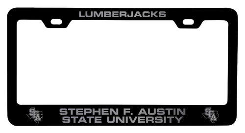 Stephen F. Austin State University NCAA Laser-Engraved Metal License Plate Frame - Choose Black or White Color
