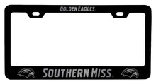 Load image into Gallery viewer, Southern Mississippi Golden Eagles NCAA Laser-Engraved Metal License Plate Frame - Choose Black or White Color
