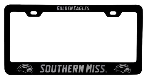 Southern Mississippi Golden Eagles NCAA Laser-Engraved Metal License Plate Frame - Choose Black or White Color