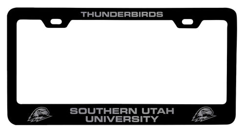Southern Utah University NCAA Laser-Engraved Metal License Plate Frame - Choose Black or White Color