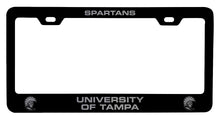 Load image into Gallery viewer, University of Tampa Spartans NCAA Laser-Engraved Metal License Plate Frame - Choose Black or White Color
