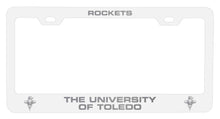 Load image into Gallery viewer, Toledo Rockets NCAA Laser-Engraved Metal License Plate Frame - Choose Black or White Color
