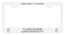 Load image into Gallery viewer, Tuskegee University NCAA Laser-Engraved Metal License Plate Frame - Choose Black or White Color
