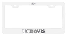 Load image into Gallery viewer, UC Davis Aggies NCAA Laser-Engraved Metal License Plate Frame - Choose Black or White Color
