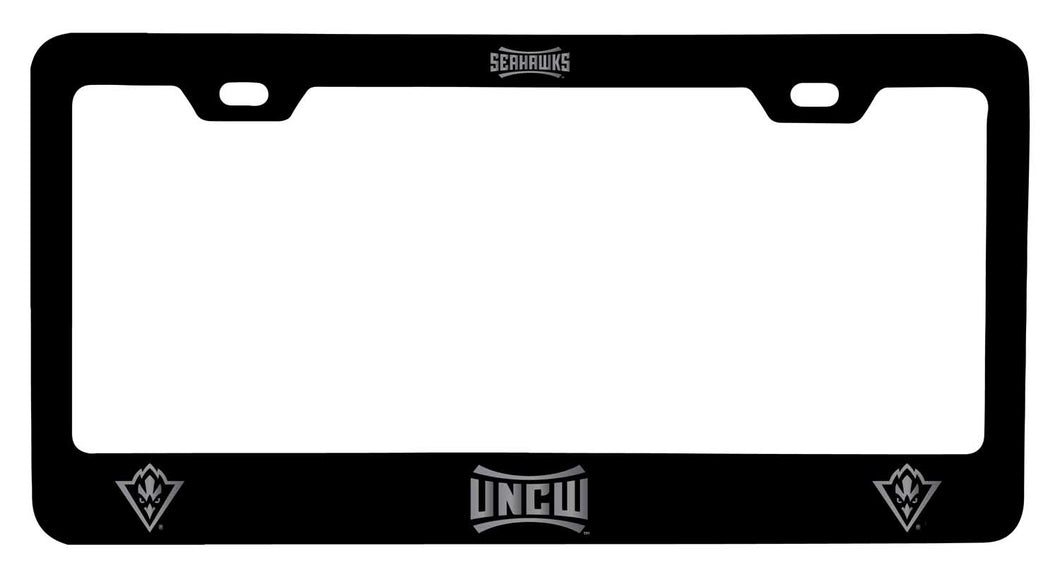 North Carolina Wilmington Seahawks Laser Engraved Metal License Plate Frame - Choose Your Color