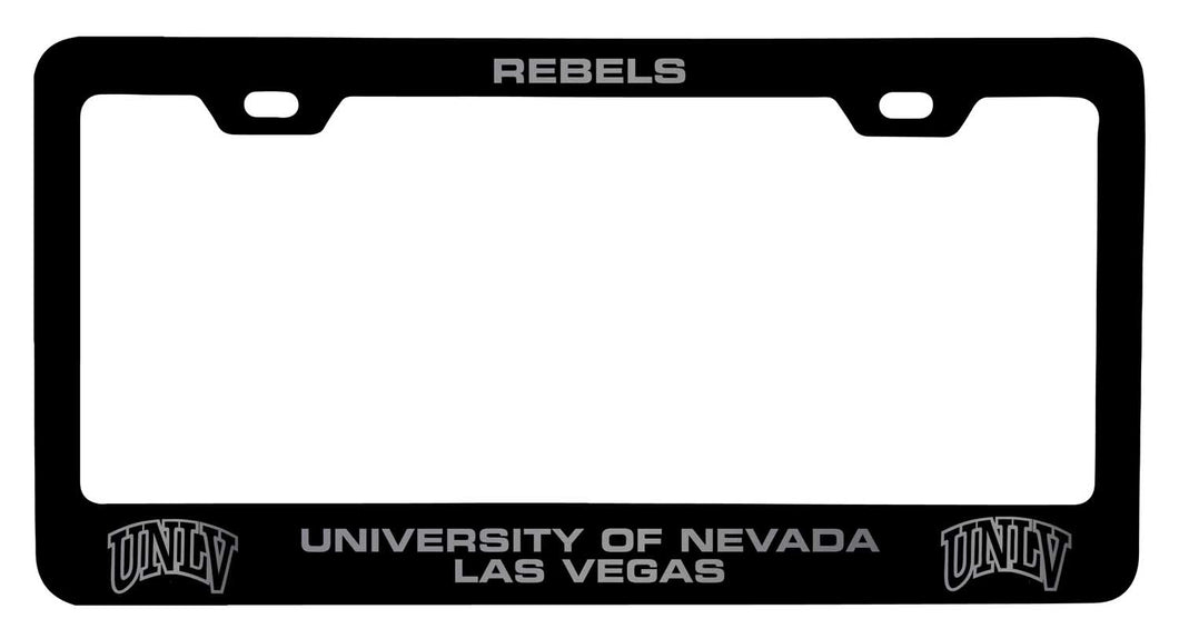 UNLV Rebels NCAA Laser-Engraved Metal License Plate Frame - Choose Black or White Color