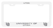 Load image into Gallery viewer, Utah Utes NCAA Laser-Engraved Metal License Plate Frame - Choose Black or White Color
