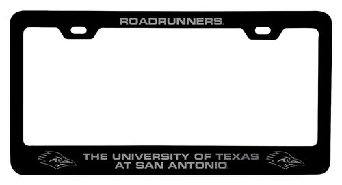 UTSA Road Runners NCAA Laser-Engraved Metal License Plate Frame - Choose Black or White Color