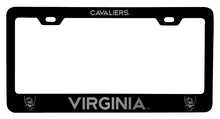 Load image into Gallery viewer, Virginia Cavaliers NCAA Laser-Engraved Metal License Plate Frame - Choose Black or White Color
