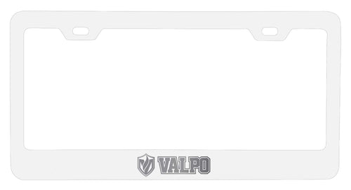 Valparaiso University NCAA Laser-Engraved Metal License Plate Frame - Choose Black or White Color
