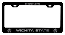 Load image into Gallery viewer, Wichita State Shockers NCAA Laser-Engraved Metal License Plate Frame - Choose Black or White Color
