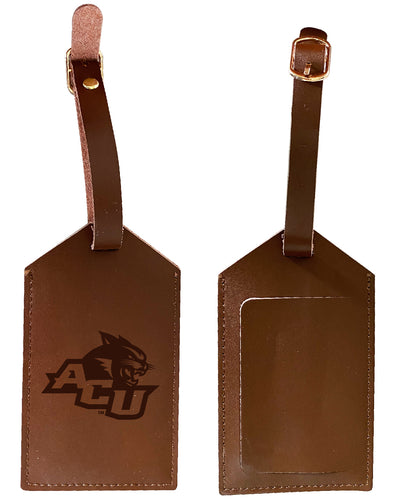 Elegant Abilene Christian University NCAA Leather Luggage Tag with Engraved Logo