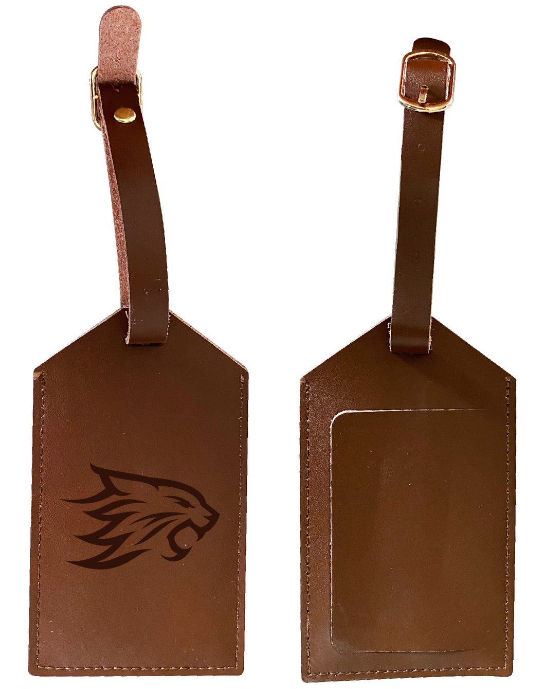 Elegant California State University, Chico NCAA Leather Luggage Tag with Engraved Logo