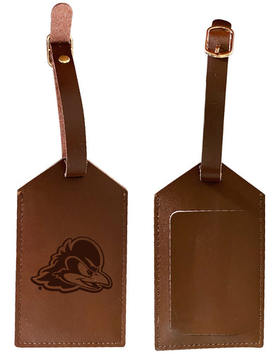 Elegant Delaware Blue Hens NCAA Leather Luggage Tag with Engraved Logo