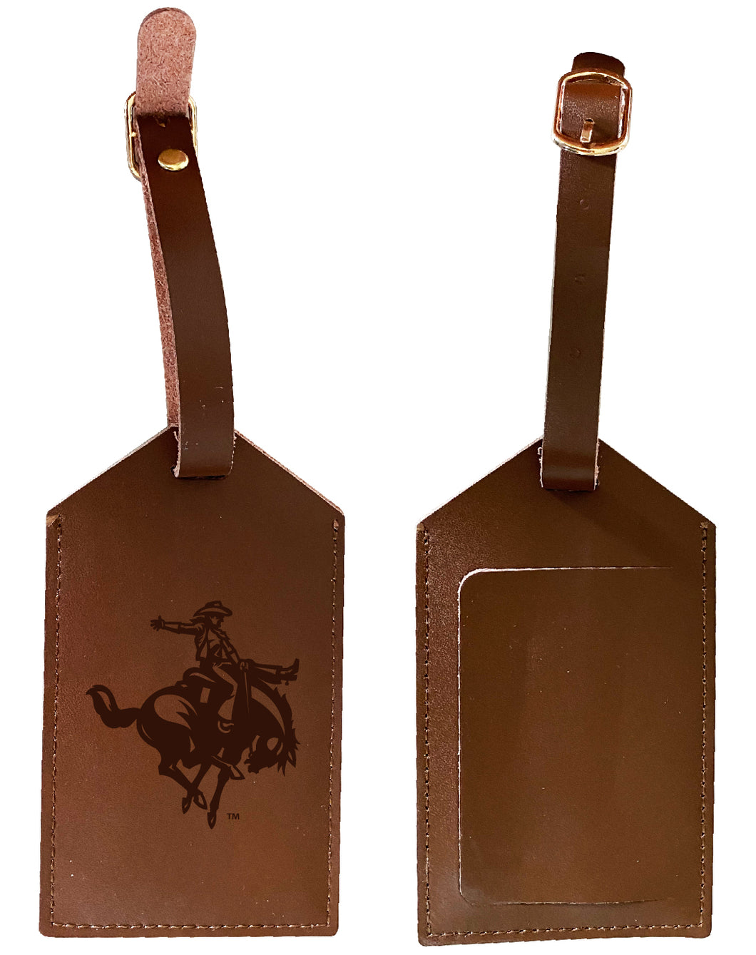 Elegant Northwestern Oklahoma State University NCAA Leather Luggage Tag with Engraved Logo