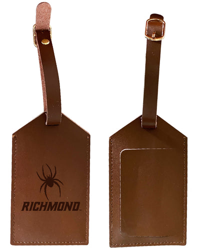 Elegant Richmond Spiders NCAA Leather Luggage Tag with Engraved Logo